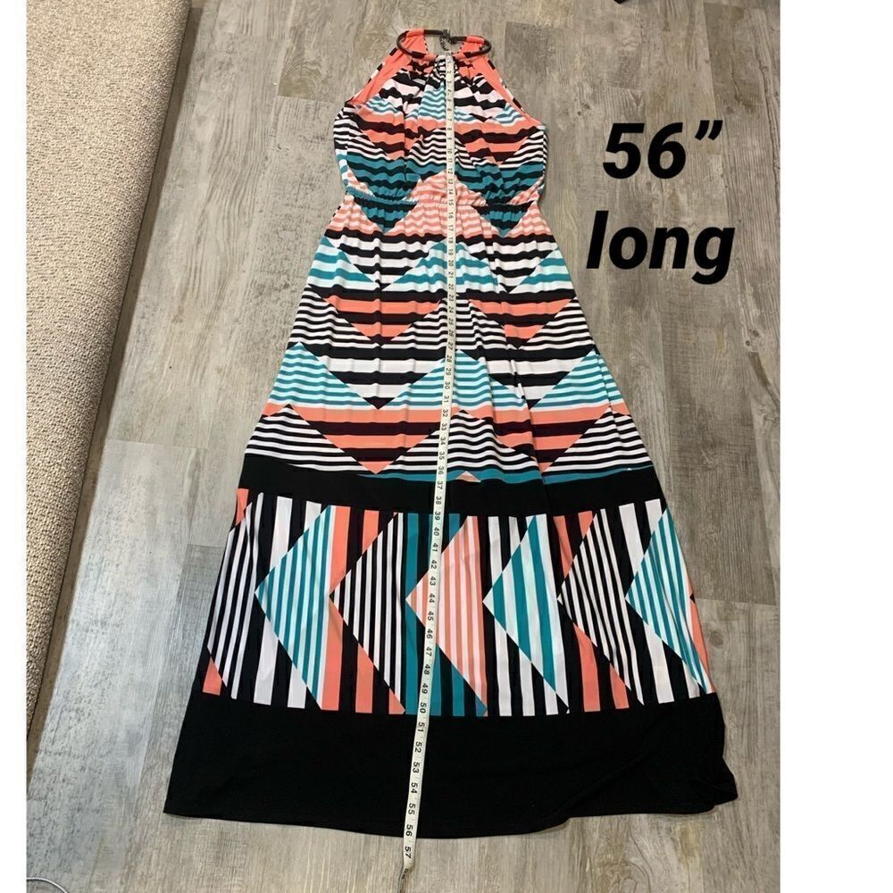 Jessica Simpson multicolored striped maxi - Picture 7 of 14